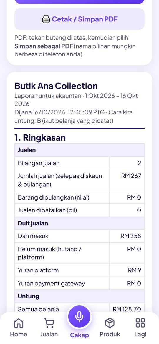 Laporan untuk akauntan